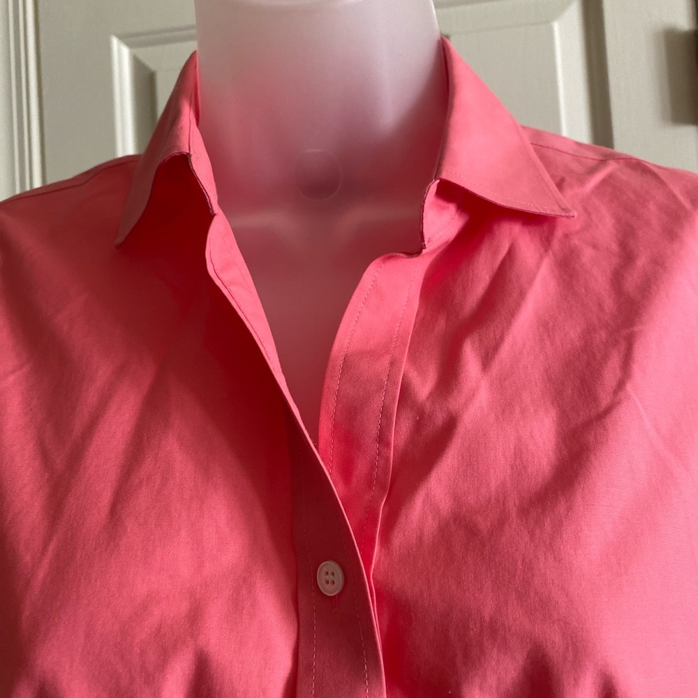 Talbots - Woman’s pink sleeveless button down, Size: 4 - Picture 3 of 6